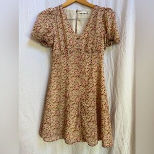 Lush Cream and Pink Floral Garment